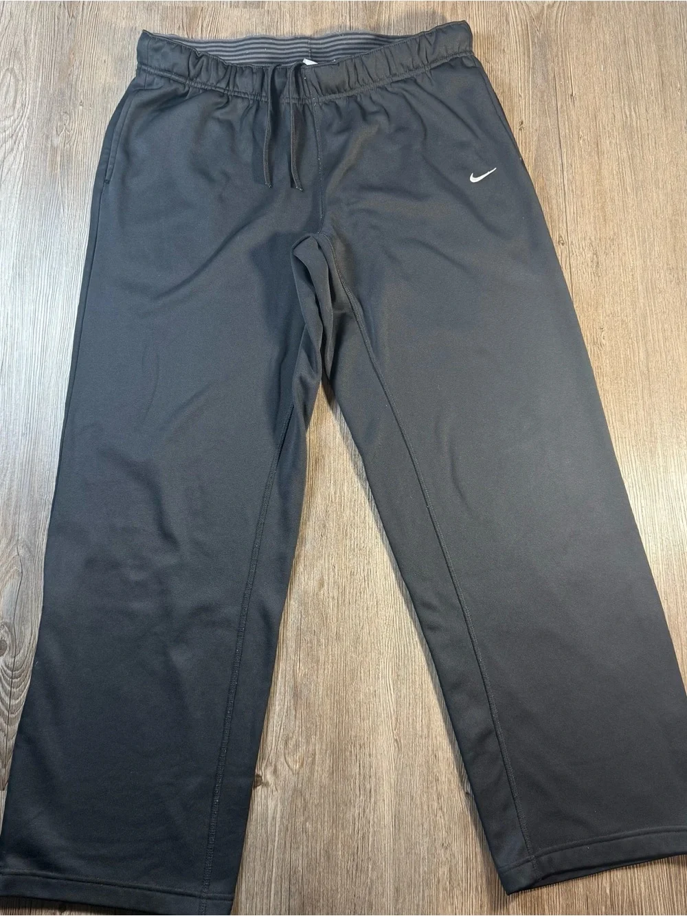 Nike Black Joggers with White Swoosh